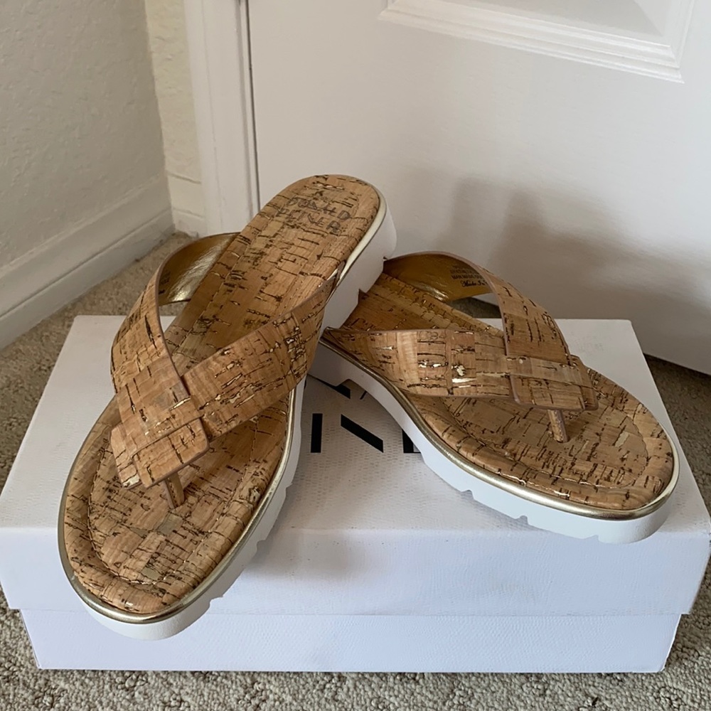 Donald Pliner New Cork Sandals Size 7